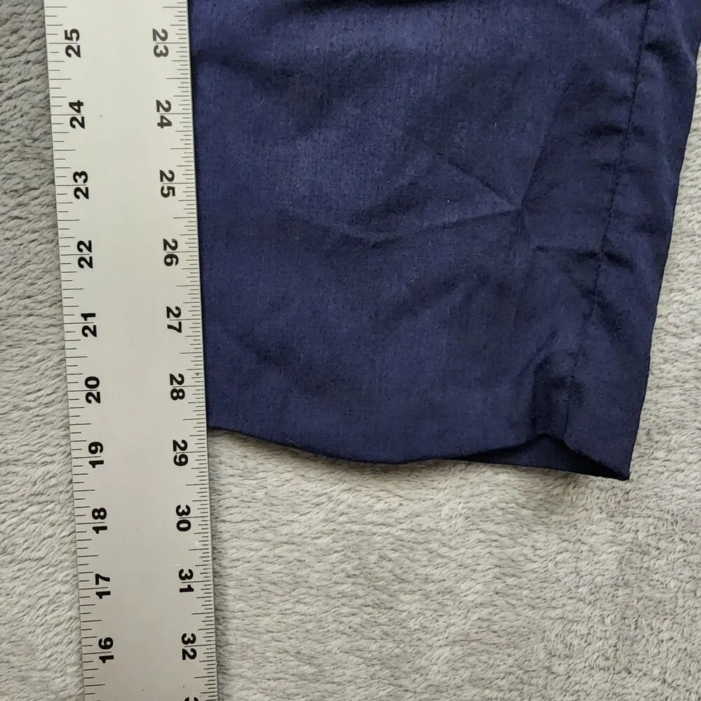 Bonobos Men’s Pants Size 34 Blue Slim Fit Flat Front Straight Leg Wool Blend